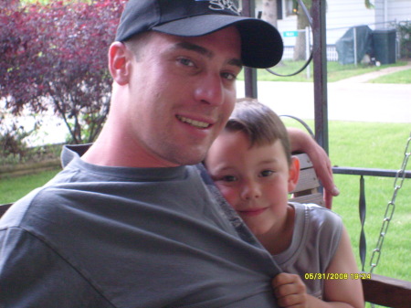 Our son Chad (26) and oldest grandson Zane (4)