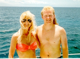 Me, with my son, scuba diving in Maui