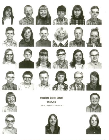 Woodland School Grade 6 Mrs. Levene 1968/70