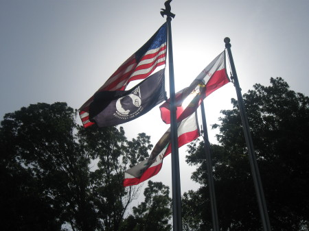 Flags honoring our Troops & Country