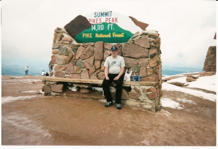 John at Pikes Peak, Colorado Aug 2004