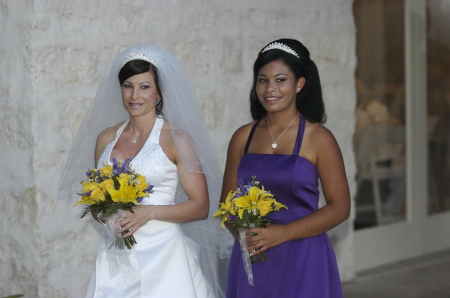 My daughter, Haley and I at wedding last year