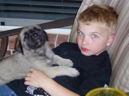 Tanner with Tarra as a baby