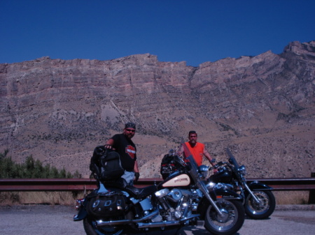 My buddy Jerry and I on the way to Sturgis S.D