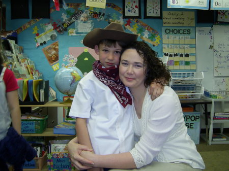 Patrick and me on "Mom's Day" at school