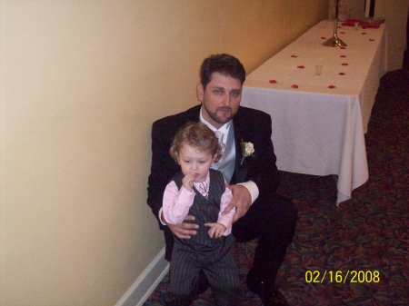 My husband Barry and my son Ryder