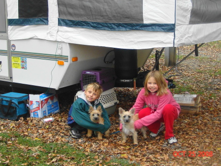 Jacob & Ariel with the dogs