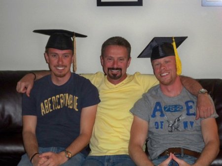 Me & my boys on Grad day!  ( May 2010 )