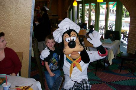 Quinn and Goofy