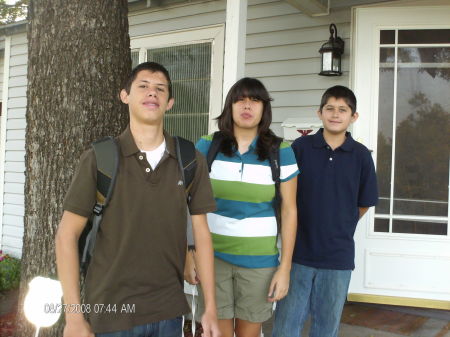 kids first day of school. 08/25/08