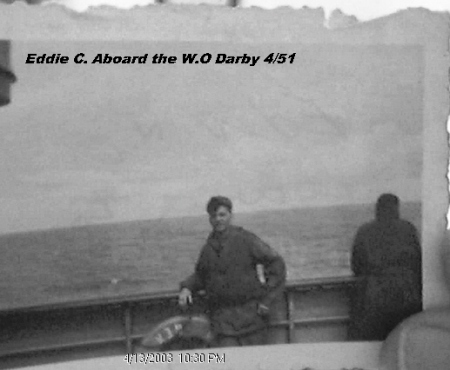 Eddie C. - Aboard The: Wm. O. Darby-April 1951