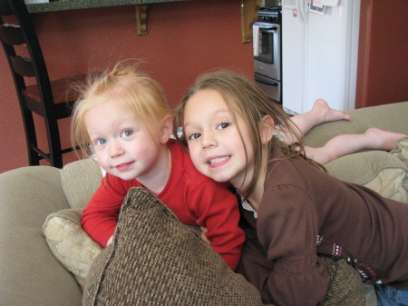 Granddaughters Brooklyn and Paige