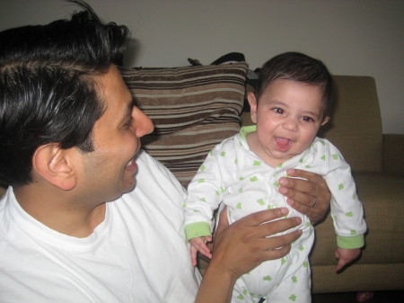 My son Neel and my husband Rakesh