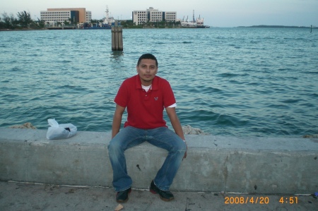 There is me chilling  bayside, miami