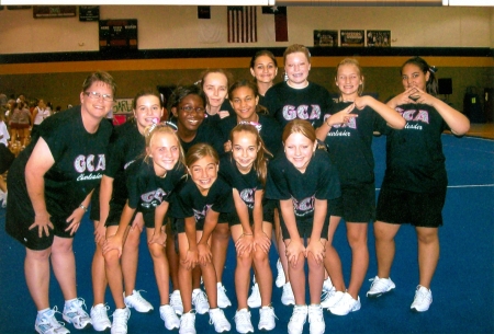 Haley's a Cheerleader for GCA - bottom row
