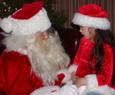 Isabel and Santa