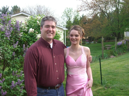 Tim and Daughter Stephanie on prom day