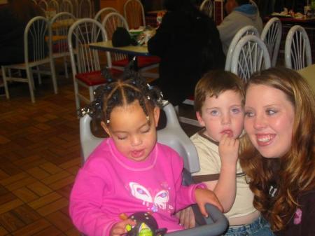 My Grandkids Leila & William & my Daughter