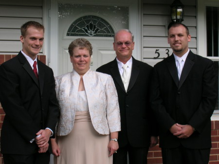 my family on son's wedding day