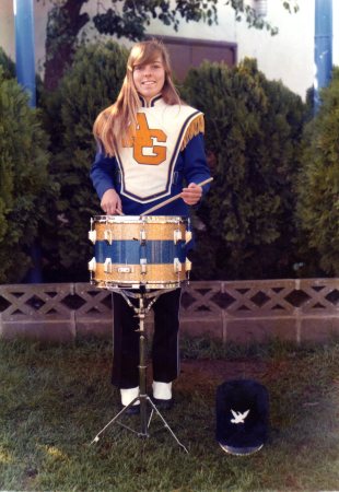 Chrissy Playing Drum