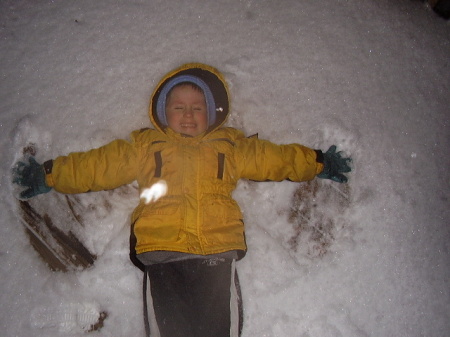 Joey's snow angel