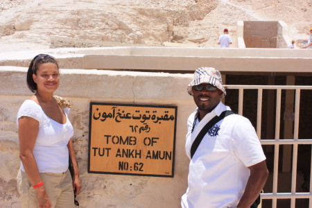 Danette and Chris in Valley of the Kings Egypt
