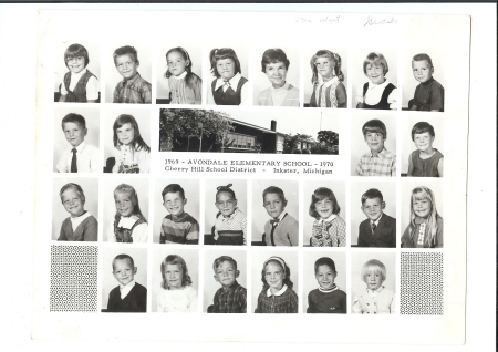 Avondale Mrs. Wert's 1st Grade 69-70