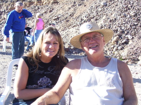 Dad n I at The Desert Bar in AZ 1/08