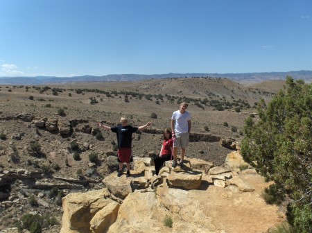 My kids "On the way to Moab"