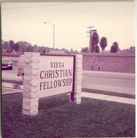 Vista Christian Fellowship sign