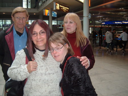 Maggie at the airport