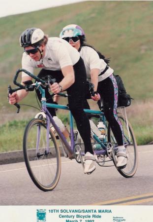 1992 Solvang Century on the tandem
