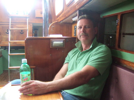 Doug on the boat