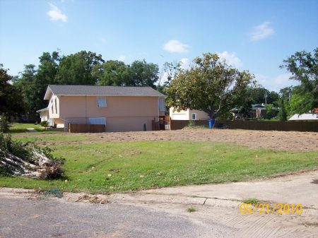 The lot after slab was removed.