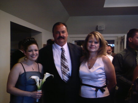 Raychel, Ed, and me at a friends wedding.