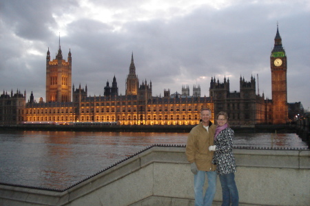 Pat and I in London