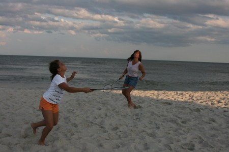 Badminton on the Beach