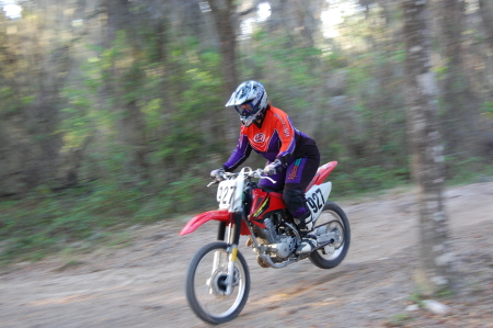 Riding in Florida in March 2008.