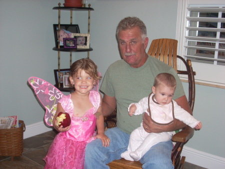 Grandpa with the girls!