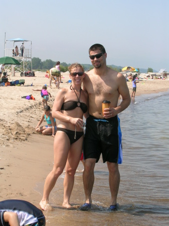 Dani and Andy at Lake Michigan