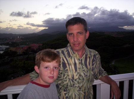 Son Joshua and I. Puerto Rico - 2007.