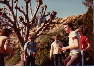 me on righ, playing hackysack 1984