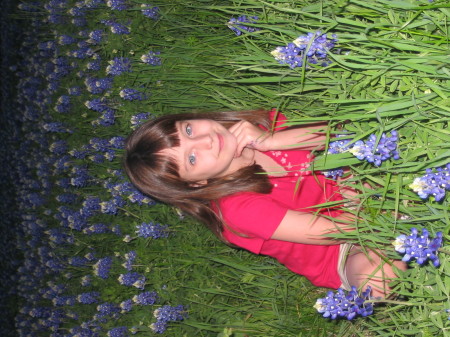 Emily in the Bluebonnets near Granbury, TX