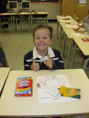 Jack's first day of Grade 1