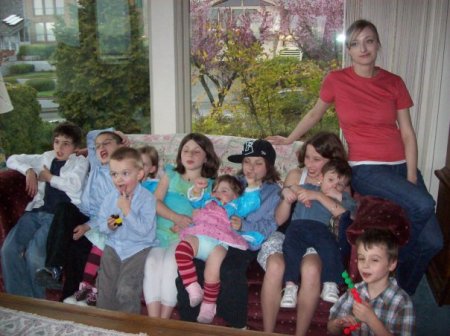 The 12 grandchildren in the summer of 2009