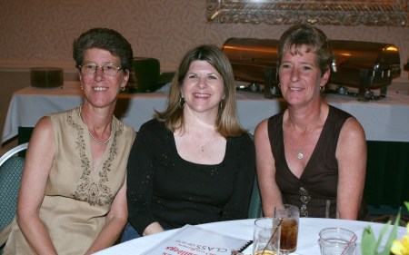 Annette, Lynette & me at 30 year class reunion