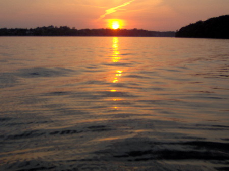 Sunset on"Back Creek" in Rarity Bay, TN river