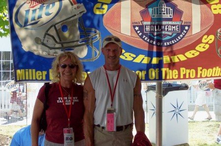 Jeff and Sheri at Redskins HOF Weekend