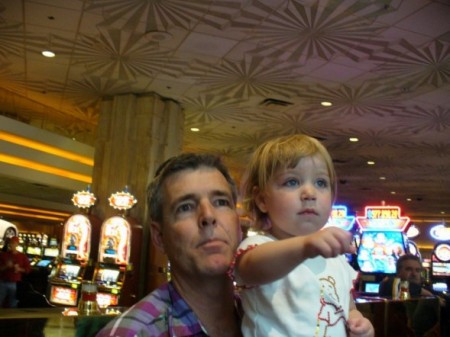 With Grampa Dan in Vegas