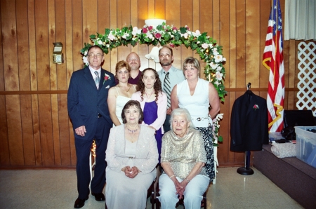 The Whole family 2 years ago at my wedding